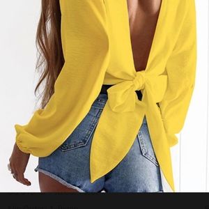 sexy bow blouse